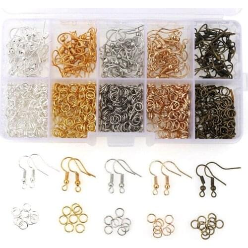 Ear Hooks Single Circle Earrings Earrings Diy Material Handmade Accessories Material Bag Set