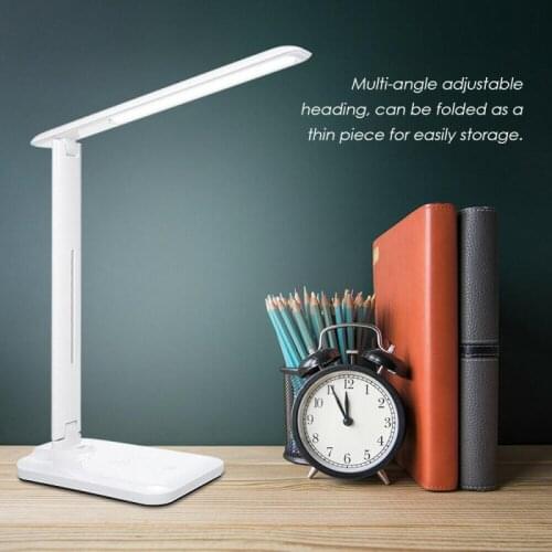 2-in-1 Table Desk Lamp 10W Qi Wireless Charger USB Charge Table Desk Lamp Wireless Phone Charger Reading Home Light