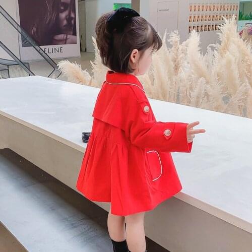 New Fashion Spring Autumn Girls Jacket Childrens Clothing Girl Trench Coat Kids Jacket Girl Coats Trench Wind Dust Outerwear