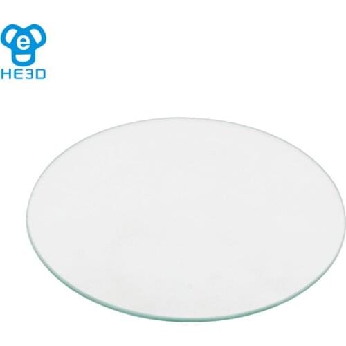 HE3D Borosilicate Glass plate diameter 180mm/290mm thickness 3mm/4mm for 3D printer accessory Rostock delta KOSSEL