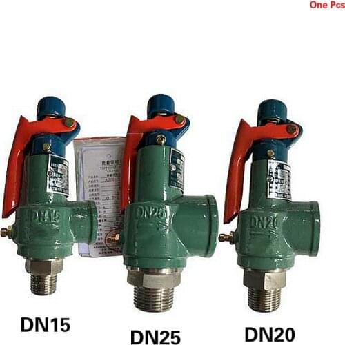 1/2 3/4 1 inch Safety Pressure Valve Spring Type Relief Valve Safety Release Valve for Air Compressor Screw Machine Boiler
