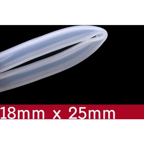 Transparent Flexible Silicone Tube ID 18mm x 25mm OD Food Grade Non-toxic Drink Water Rubber Hose Milk Beer Soft Pipe Connect