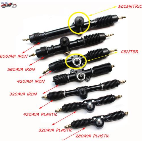320mm 420mm Power Steering Gear Rack Pinion Assy Fit For DIY China Go Kart Buggy Karting ATV UTV Bike Parts