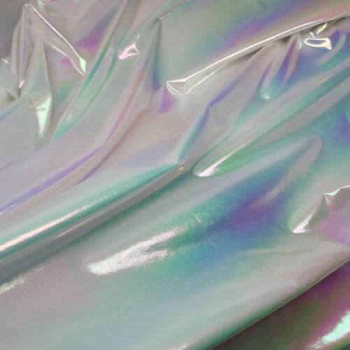 Spandex Laser Fabric 4 Way Stretchy Bronzing Ombre Shiny Swimsuit Lycra stage garment fabric Magic color