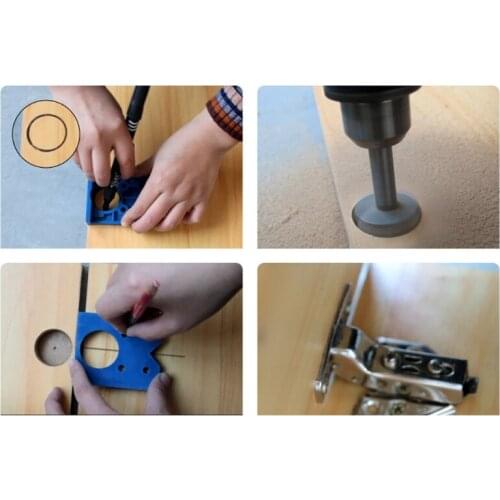 35mm Hinge Jig Hinge Installation Wood Drill Guide Locator Hinge Hole Opener