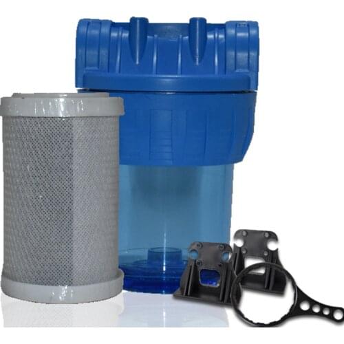 High Quality! 5 ''Transparent Whole House Water Filtration System With 5 İnch CTO Filter 3/4''İnlet & Outlet