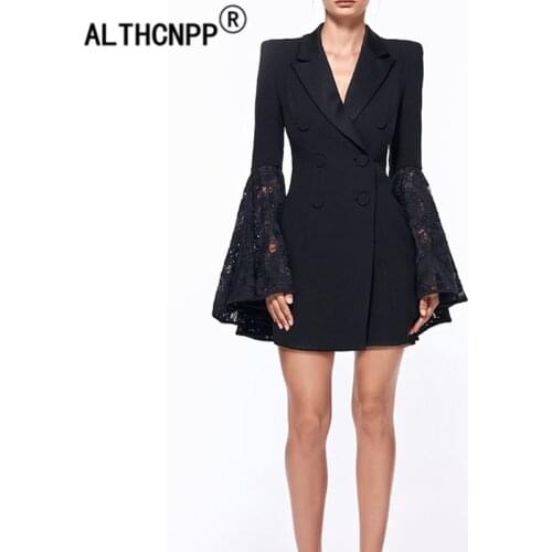 Long blazer black women blazer mujer 2019 ladies blazer femme/feminino for office bleiser damas