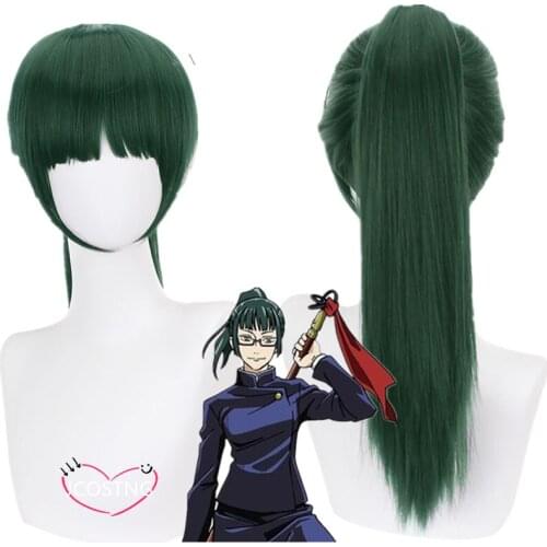 Hot Anime Cosplay Jujutsu Kaisen Cosplay Maki Zenin Wig Jujutsu Kaisen Maki Zenin Costume Wig Halloween Unisex