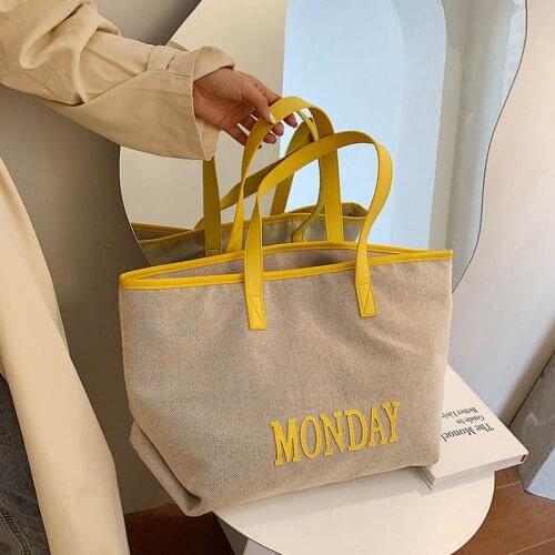2021 Designer Totes Bag Ladies Shopper Bag Fashion Large Capacity Women Handbags New High Quality Canvas Shoulder Bags for Women