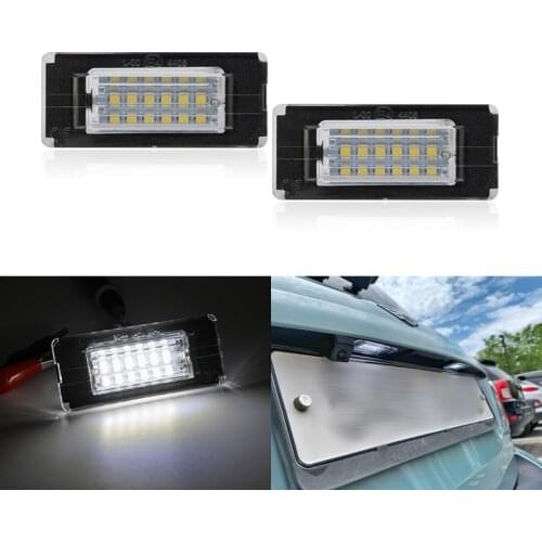 2x For Mini Cooper MKII R56 Hatchback R57 Convertible Mini Coupe R58 Mini Roadster R59 SMD White Canbus Led License Plate Lights