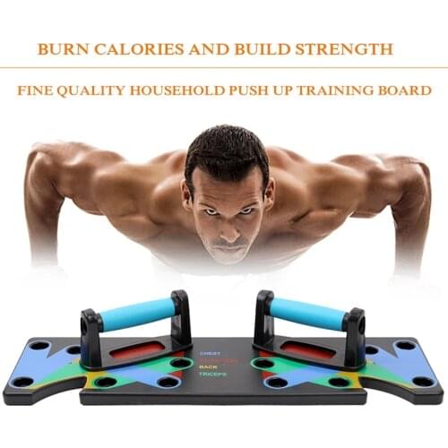 9 in 1 Push Up Rack Training Board ABS abdominal Muscle Trainer Sports Home Fitness Equipment for body Building Workout Exercise