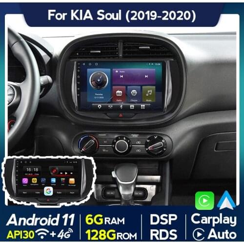 DSP Android 11 Car Radio Multimedia Video Player For Kia Soul SK3 2019 2020 Navigation GPS 2DIN NO DVD Headunit 1024*600 Screen