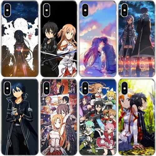 Sword Art Online SAO Anime Phone Case For iphone 11 12 Mini Pro XS MAX SE2020 8 7 6 6S Plus X 5 5S SE XR Cover Shell Coque