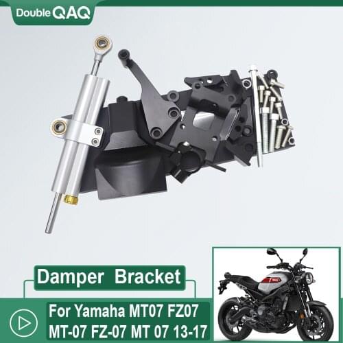 CNC Motorcycle Stabilizer Steering Damper Mounting Bracket Support Kit For Yamaha MT07 FZ07 MT-07 FZ-07 MT 07 2013-2017
