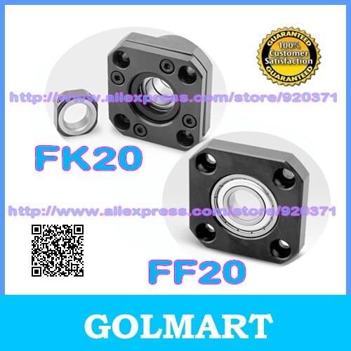 FK20 FF20 Support for Ball Screw :1 pc FK20 Fixed Side +1 pc FF20 Floated Side for XYZ CNC parts