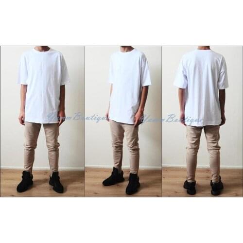 Mega Oversized Round Neck Special Stithing Jumbo Tshirt / Drop Shoulders Loose Made Men Tshirt/ Lengthen Long Tee