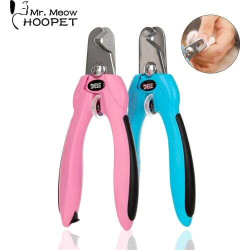 Hoopet Professional Pet Dog Nail Clipper Cat Puppy Nail Grinder Stainless Steel Grooming Scissors Safe Pet Cleaning Supply