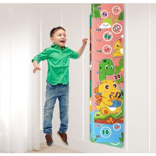 Montessori Child Growth Ruler Toys For Kids 2 To 4 Years Old Indoor Outdoor Sports Game Height Sticker Toy Sticky Ball Boys Gift