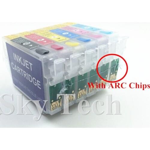 Refill Ink cartridge Suit For T0791 - T0796 , Suit for EPSON Stylus photo 1400 PX700W PX800FW 1500W , with ARC chips