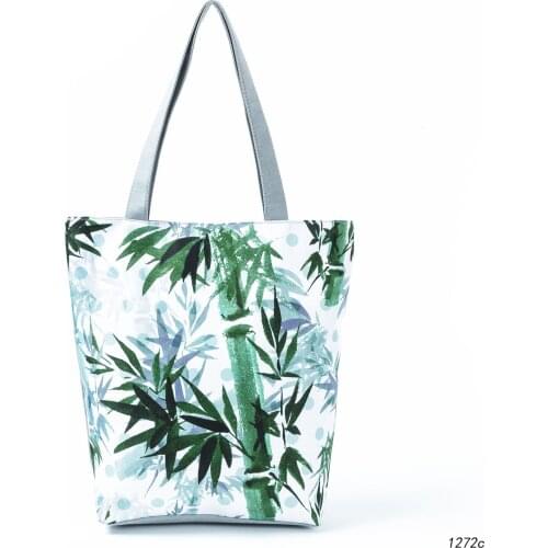 Creative Printed Shoulder Bag Women Large-capacity Ladies Shopping Handbag Ink Painting Tote Bags