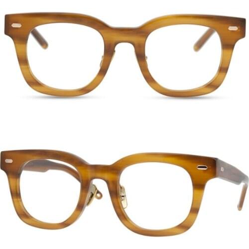 LKK Vintage Quality Acetate big style eyeglasses frame eyewear women men original box case prescription lens free shiping
