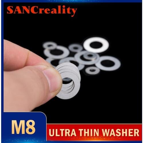 M3 M4 M5 Thickness 0.1 0.2 0.3 0.5 1mm Stainless steel Flat Washer High precision Ultrathin Adjusting gasket Ultra thin shim