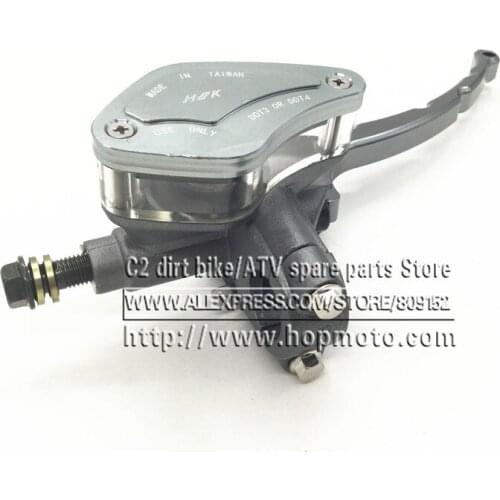 Right Hydraulic Brake Lever for motorcycle motocross left hands for electric Bike scooter CNC aluminum fitting M10 fuel hose