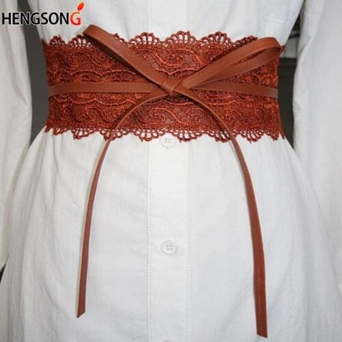 Elastic Lace Black Belts For Women Dress Belt Luxury Brand Designer Belts For Costumes Jeans Belt Female Wedding Dress Waistband