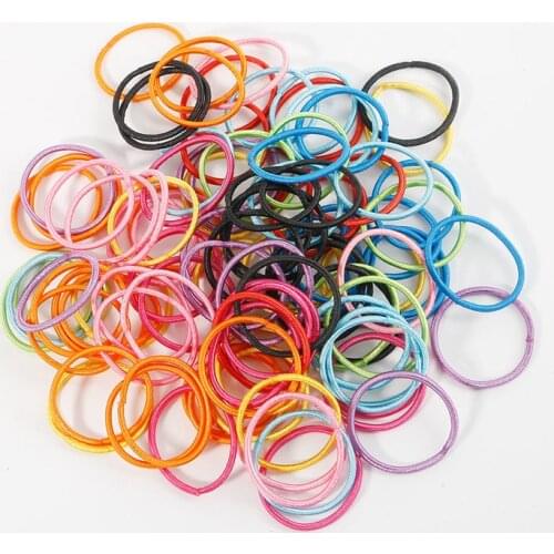 2mm Superfine High Elastic Hair Rope Simple Hair Bands for Women Kids Ponytail Holder Hair Accessories
