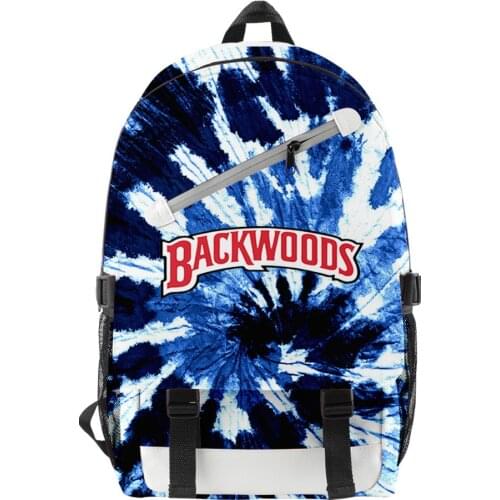 BACKWOODS Cigar tie-dye mens And womens School Bag Leisure Travel Bag Christmas Gift School Backpack 3Dprint Innovative Design