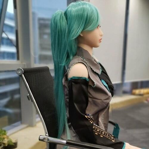 Silicone Anime Sex Doll with 165cm height Blue Eyes Cosplay Outfit Real Adult Doll Middle Breast Sex Dolls For Men