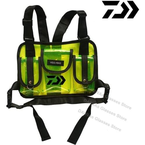 Daiwa Fishing Shoulder Bag Multifunction Fishing Spoon Lure Tackle Bag Outdoor Portable Waterproof Wallet Spinner Storage Bag