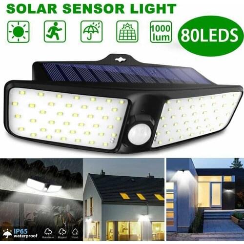 LED Solar Light Outdoor Solar Lamp PIR Motion Sensor Wall Light 100 LEDS 150 ° Waterproof IP65 Garden porch street light SMD2835