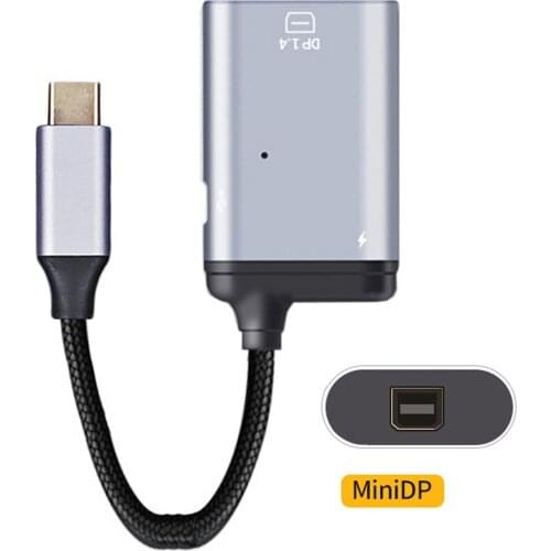 Zihan USB-C Type C to Displayport Monitor Converter Adapter 4K 2K 60hz with Female PD Power Port