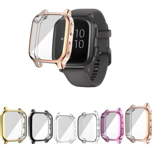 E06D Compatible for -Garmin Venu SQ Watch Cover Case Full Scre Case Anti-Scratch Lightweight Shockproof Multiple Colors 1PC