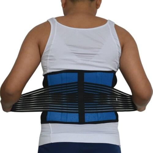 1 PC Adjustable Double Pull Lumbar Support Lower Back Belt Brace Pain Relief Band Straps Breathable Mesh Panels 4XL 5XL 6XL 3XL