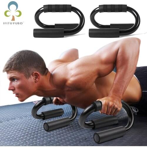 1Pcs S-type push-ups abdominal muscles fitness equipment Fitness equipment bold and thick fitness equipment Home push-ups YJN