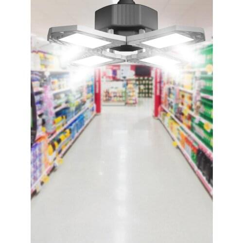 150W LED Garage Light E27 Light Deformation Adjustable Angle High Bay Light Industrial LED Garage Light For Garage Workshop