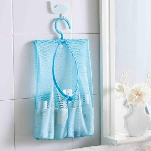 2Pcs Multi Purpose Mesh Bag with Hang Hook Cosmetics Underwear dirty Clothes Baby Toy Daily Bathroom Toiletries Storage Net Bags