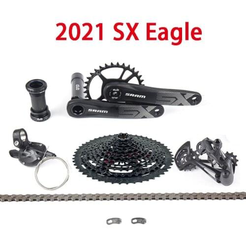 2021 Sram SX Eagle DUB Groupset Kit 9-50T XD Cassette Zrace Shifter Lever ReaR Derailleur Chain Flywheel 1X12 Speed Crankset