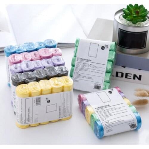 5 Rolls Of 100 Pcs Multicolor Optional Portable Household Garbage Bag, Household Garbage Bag, Vest-Type Color Storage Bag