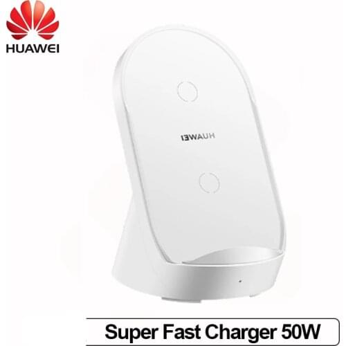Huawei SuperCharge Wireless Charger Stand CP62R 50W Desktop Car Charger For Smart Mate 40 Pro Mate 40 RS Matepad Pro iPhone 12