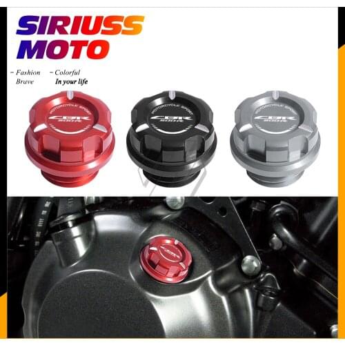 Motorcycle Engine Oil Cap Bolt Screw Filler Cover Case for Honda CBR500R 2013-2021