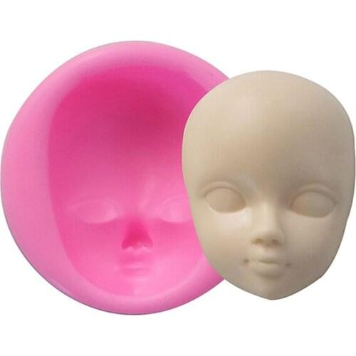 New Creative the Face Silicone Mold Handmade DIY Fondant Mold Cake Decorating Tools