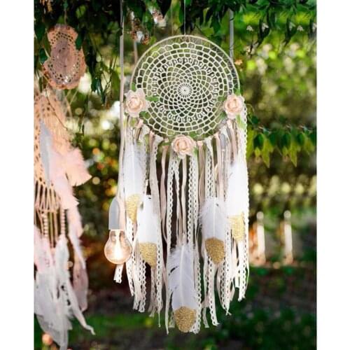 OurWarm Boho Party Dream Catchers Wedding Decoration Feather Dream Catcher Wall Hanging Home Decoration Birthday Party Supplies