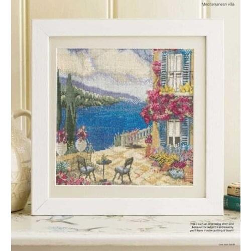 Holiday Cottage 35-35 Counted Cross Stitch 11CT 14CT DIY Chinese Cross Stitch Kits Embroidery Needlework Sets