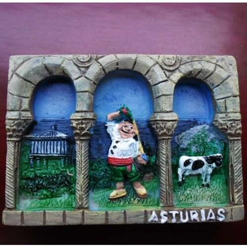 QIQIPP European travel commemorative refrigerator stickers Spain travel message stickers fashion home decorations travel gifts