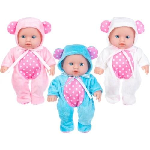 New 8Inch Full Body SIlicone Reborn Babies Doll Bath Toy Lifelike Newborn Baby Doll