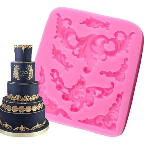 Flowers Pattern Carving Silicone Cake Mold DIY Fondant Chocolate Mold Cake Decorating Tools Kitchen Baking Tools