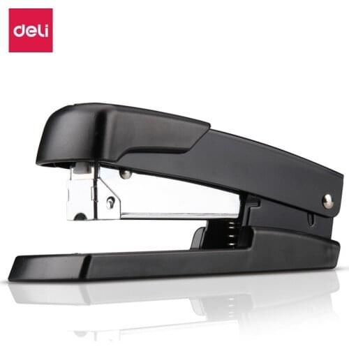 Deli Portable Thick Layer Stapler Metal Material Can Use 50 Pages Random Color 0416 suit 24/6 and 24/8 staples